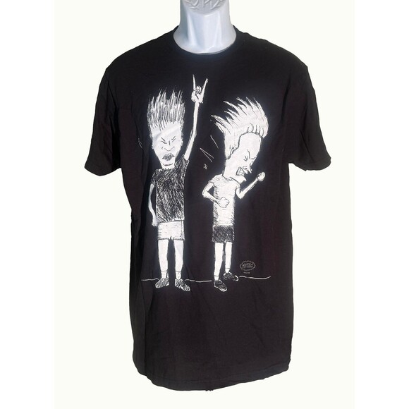 Beavis and Butthead T-Shirt Black Large - Picture 1 of 5